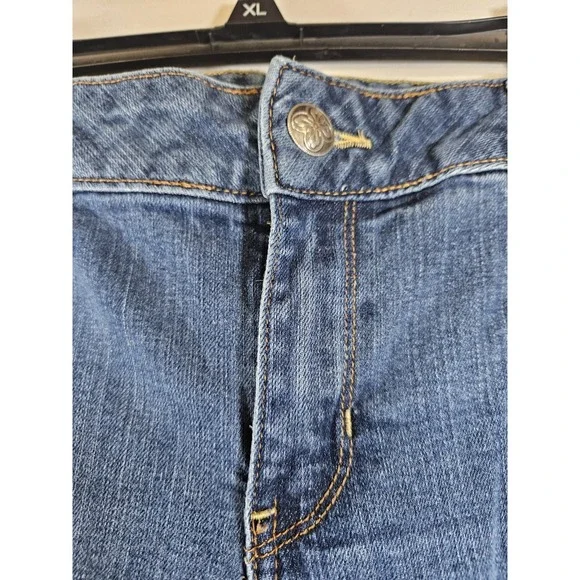 Lane Bryant Womens Jeans Size 16 Petite Simply Straight Mid Rise Medium Wash - Picture 5 of 16